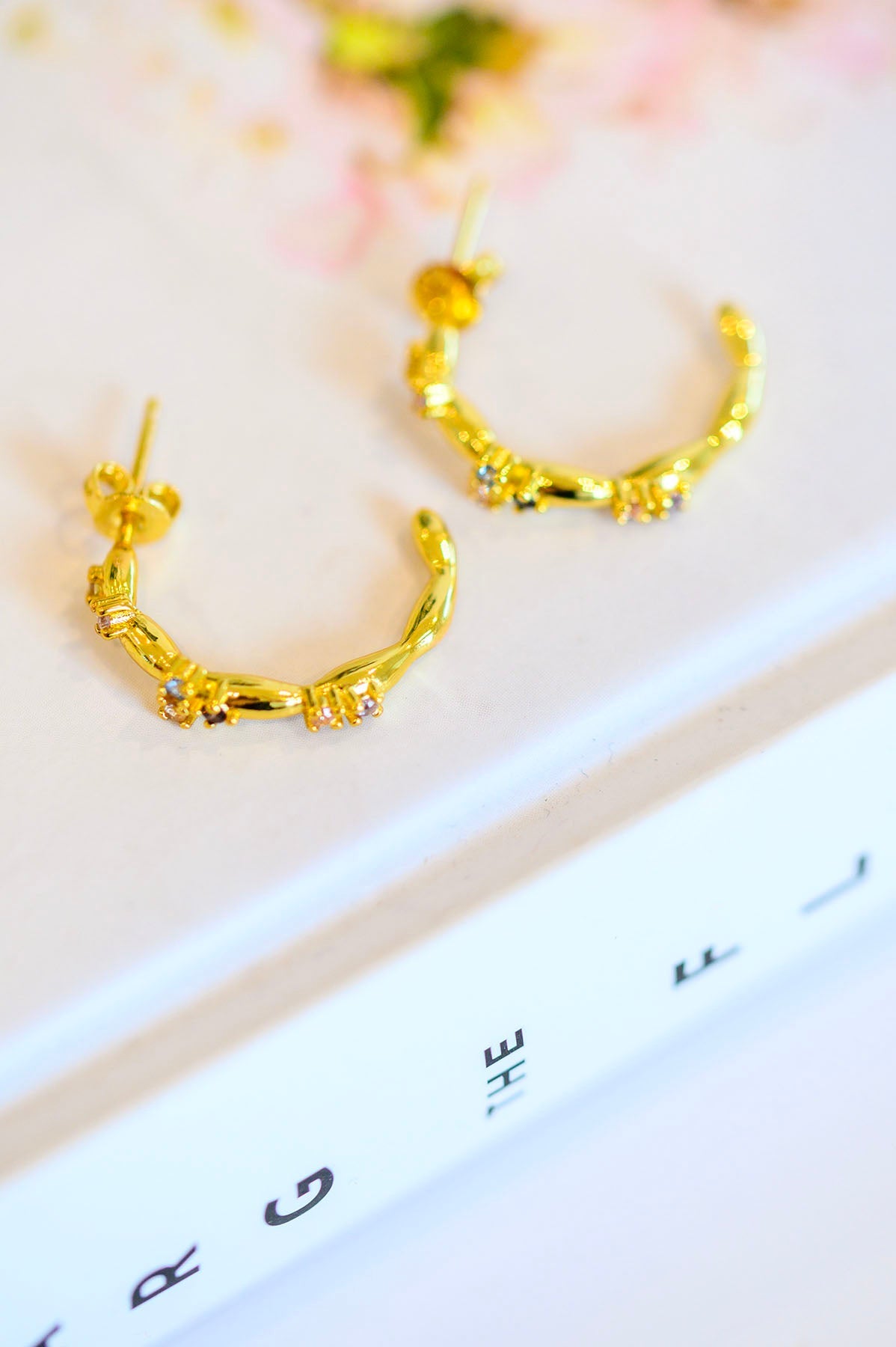 Santana Studded Hoop Earrings